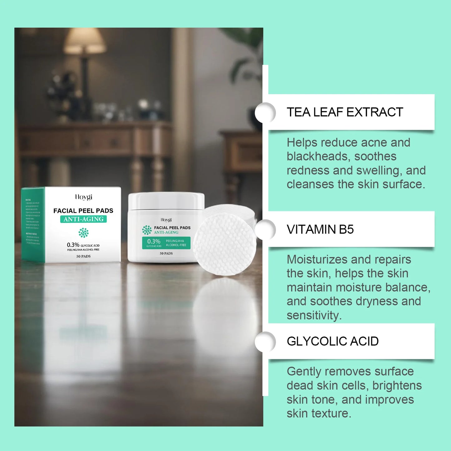 Glycolic Acid Facial Pads