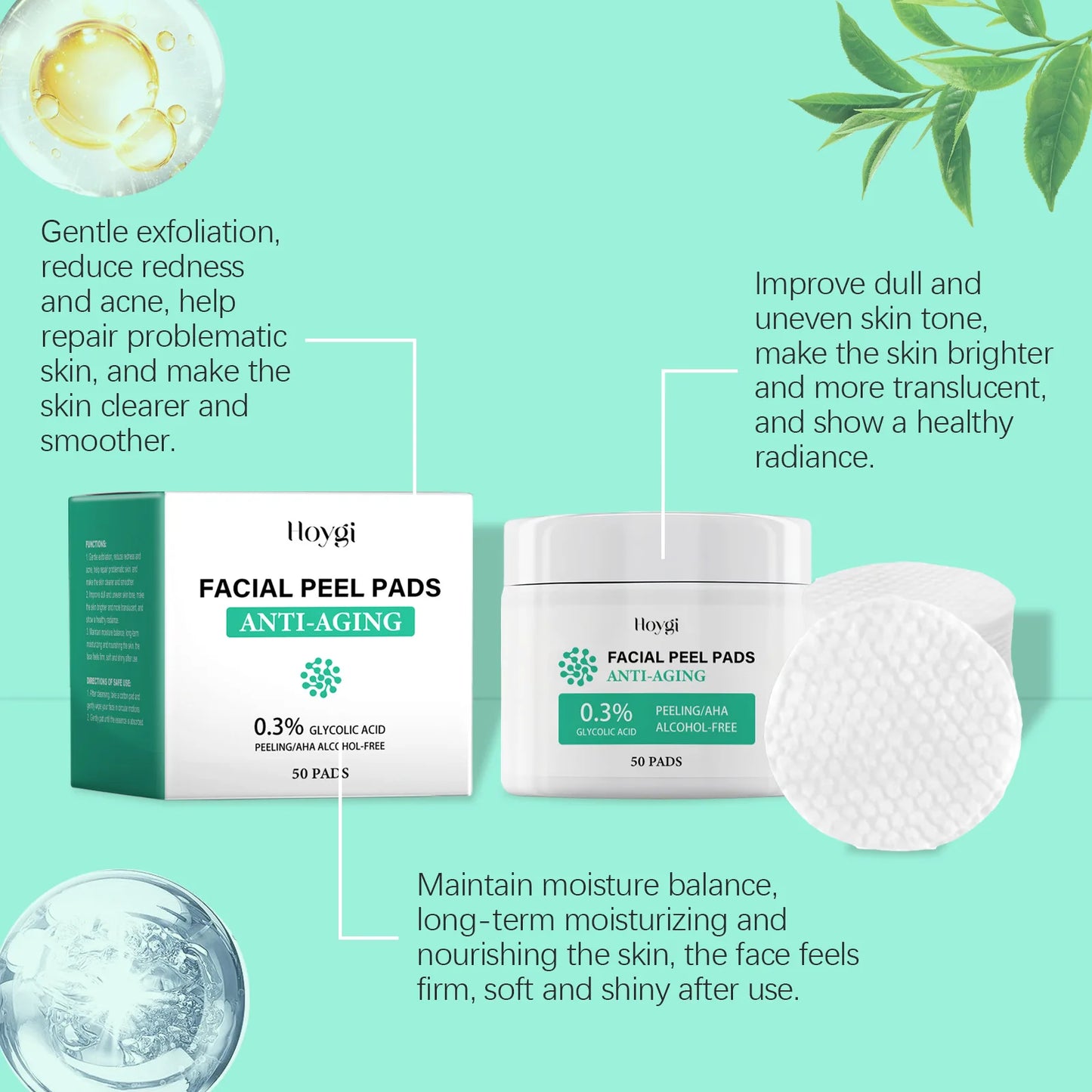 Glycolic Acid Facial Pads